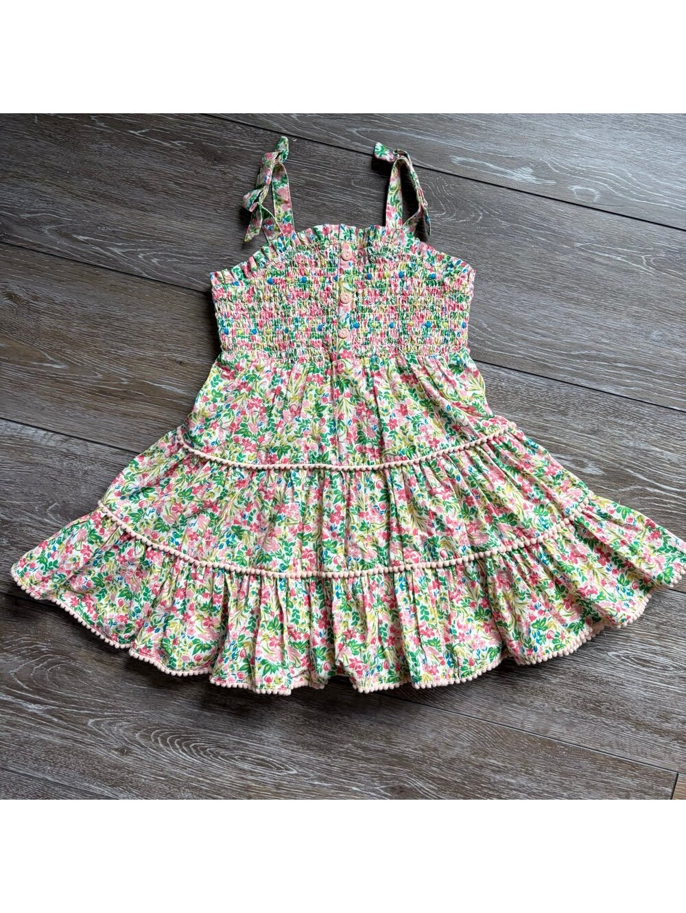 Joie Floral Smocked Tiered Dress size 4